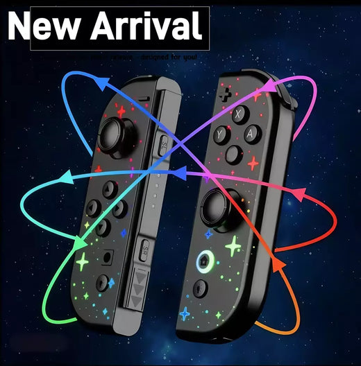 Novidade Modelo exclusivo em 2025. RGB LED 5.2 Bluetooth Joy-Con, adequado para consoles de jogos Nintendo Switch/Lite/Oled.