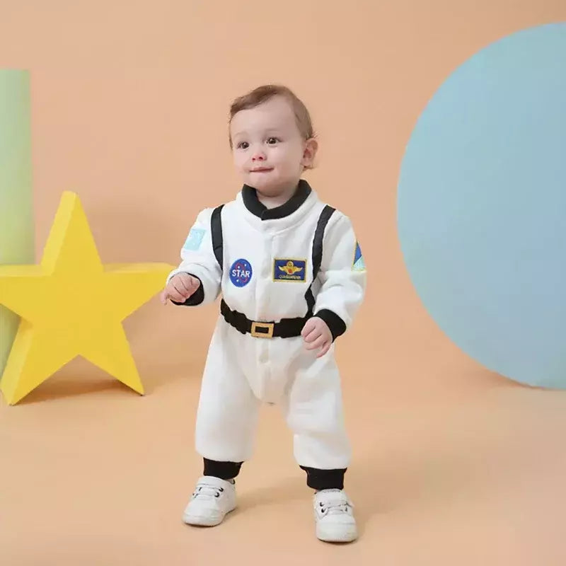 Crianças bonito astronauta cosplay traje espaço terno macacão para bebê meninos menina da criança infantil halloween festa de aniversário roupas