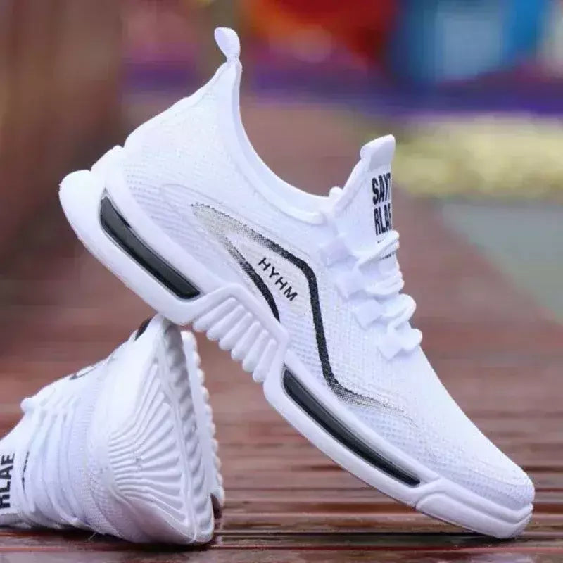 Yez-Tênis de malha macia respirável masculino, tênis de corrida ao ar livre, moda versátil na moda, calçados casuais para verão, novo, 2022