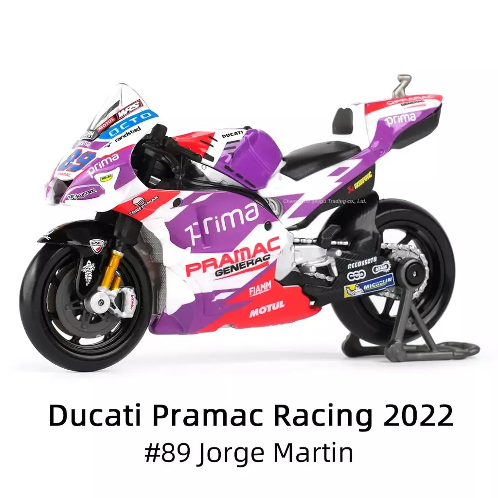 Maisto 1:18 2022 GP Racing Ducati Pramac Racing Die Cast Veículos Colecionáveis Modelo de Motocicleta Brinquedos