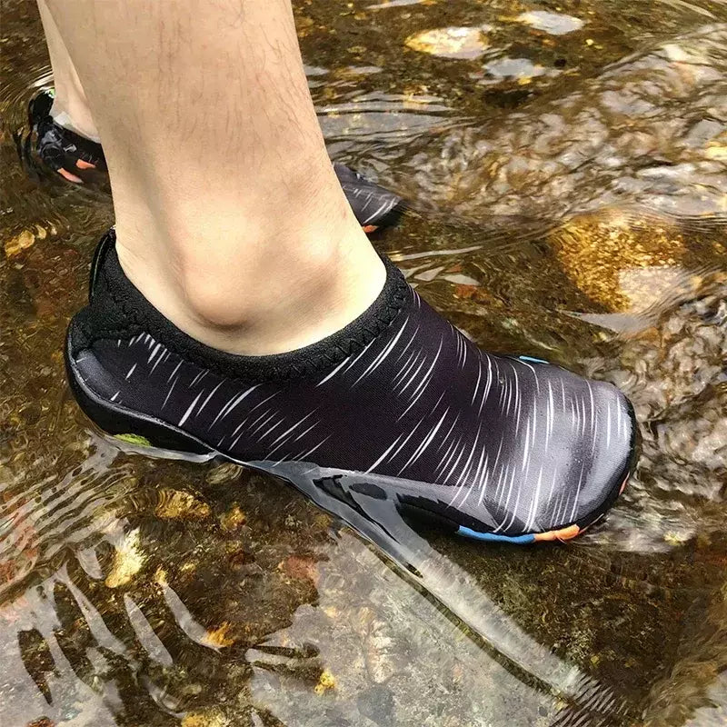 Unissex tênis de natação sapatos de água homem descalço sandálias praia ao