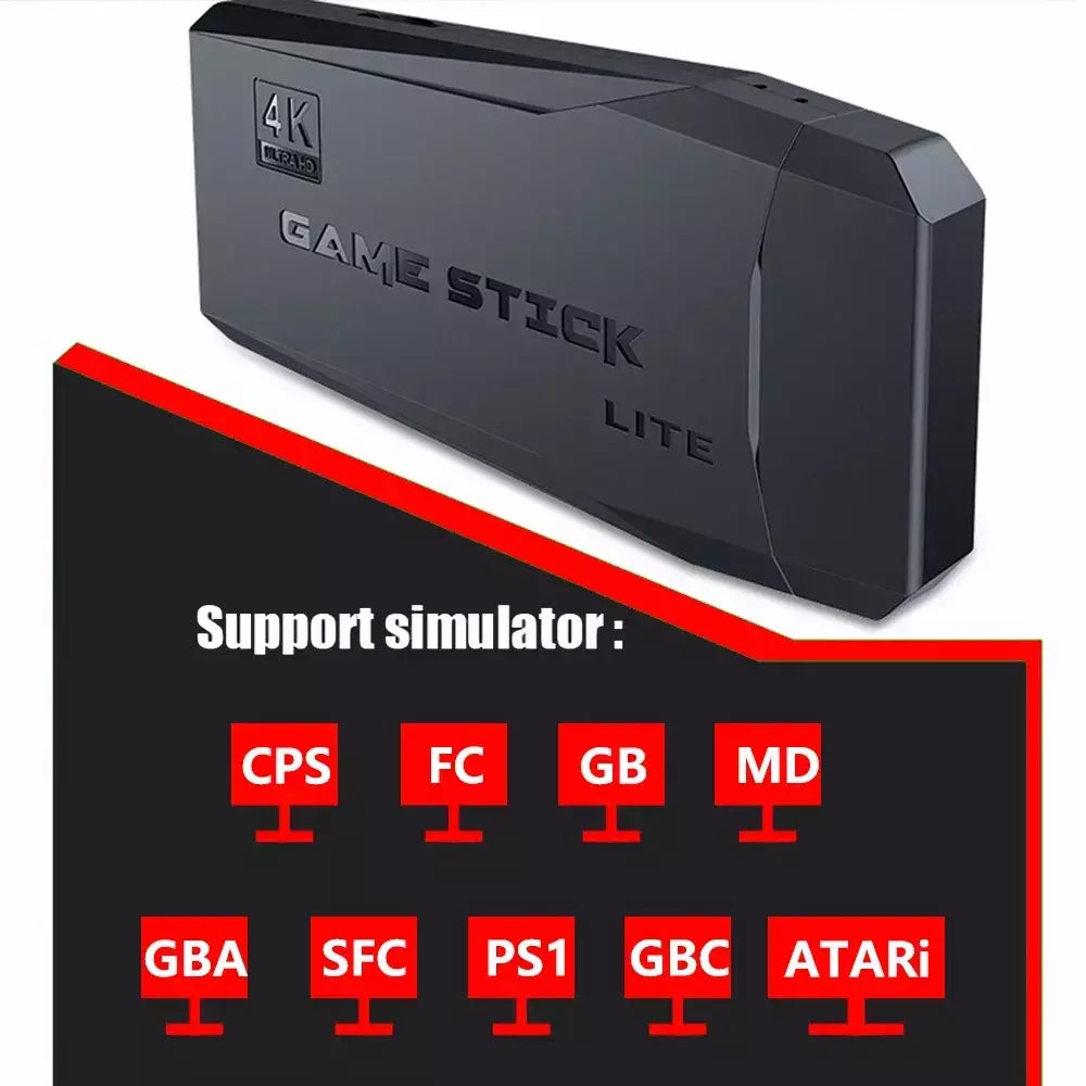 M8 Console de videogame, compatível com HDMI Game Stick, retro TV Dendy Console, suporte para PS1, FC, GBA, 4K, 10000