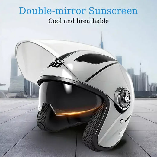 Capacete de rosto inteiro modular para motocicleta, viseira dupla, antiembaçante, capacete de corrida de bicicleta de rua para mulheres, homens, 4 cores