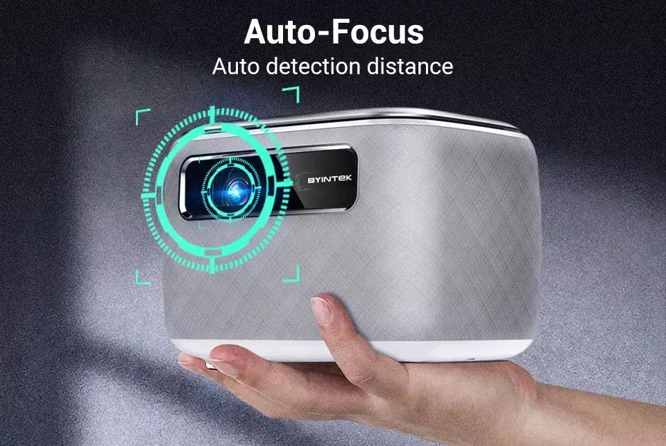 BYINTEK R20 Max Mini Projetor 4K DLP Smart WiFi Android 11.0 LED 1080P Projetores de home theater ao ar livre com bateria de 15600mAh