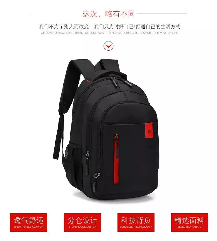 Mochila Oxford Business impermeável para homens e mulheres, bolsa para computador, mochila de viagem casual, mochila escolar luminosa, nova