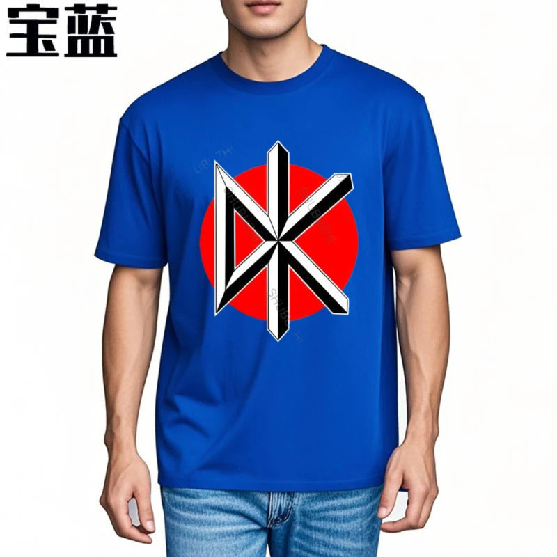 Camiseta de algodão masculina, gola redonda, dead kennedys-logotipo jumbo-camiseta unissex, tamanho euro, gola redonda, camisetas para homens, legal