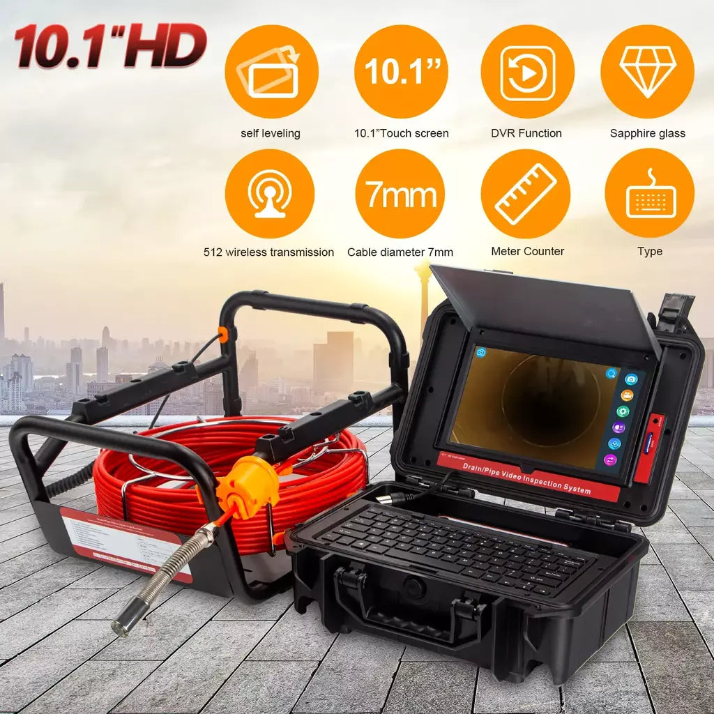 512Hz Transmissor Sonde para Pipeline Localização Endoscópio Imagem Auto-Nivelamento DVR,SYANSPAN 23mm Drain Pipe Inspection Camera IP68