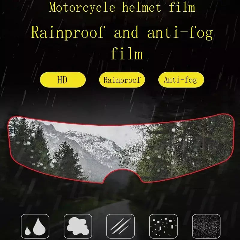 Capacete acessórios da motocicleta anti-nevoeiro à prova de chuva nano revestimento adesivo filme para capacete simpson ferro guerreiro ls2