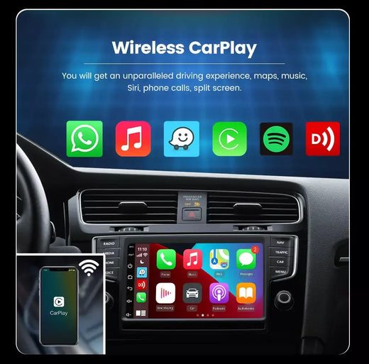 CarlinKit Adaptador CarPlay com fio ou sem fio USB Android Auto Dongle para Android Carro Multimídia Mirrorlink Waze Spotify Autokit