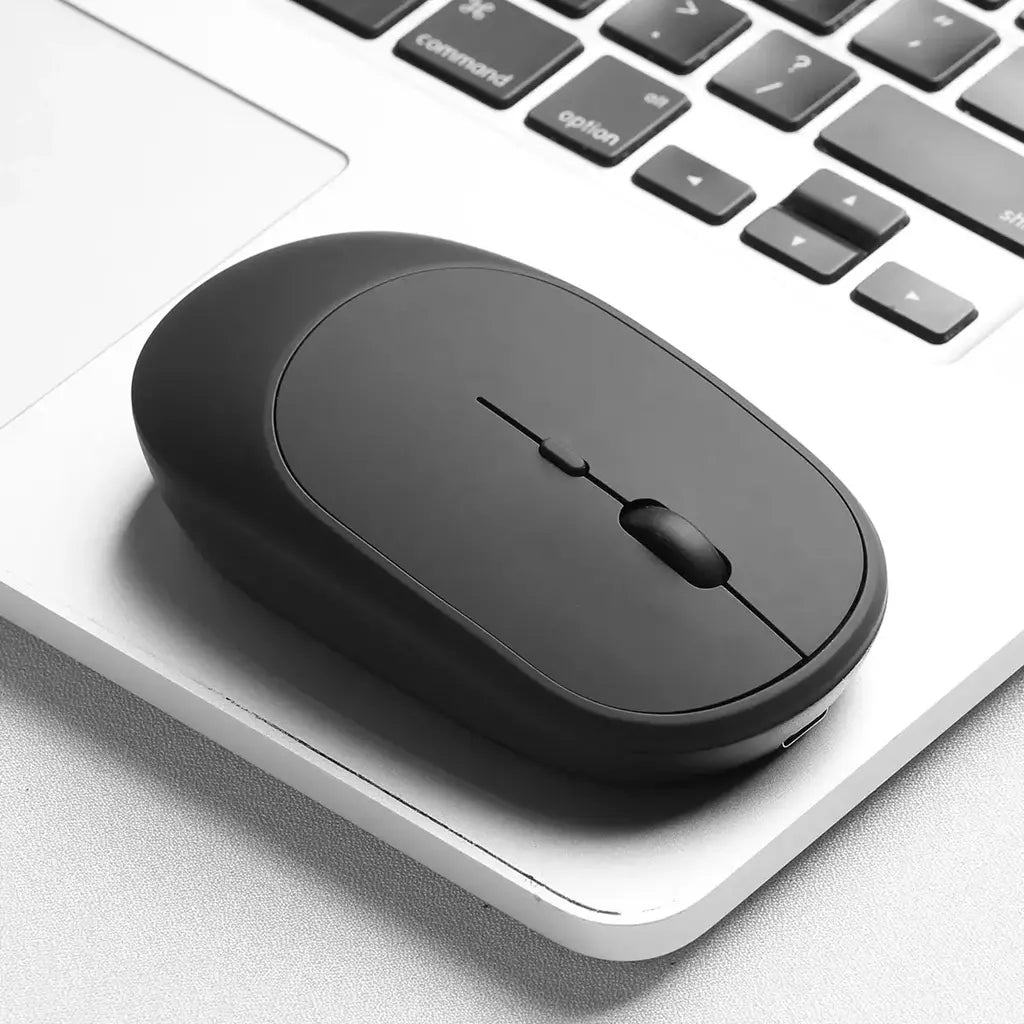 Mouse para jogos sem fio 2.4Gh, modos duplos, Bluetooth, consumo de energia ultrabaixo, compatível com PC, Mac, computadores, laptops, mudo