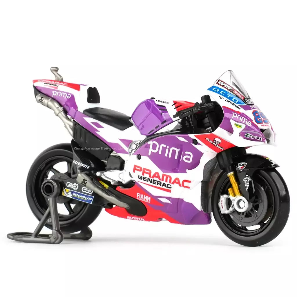 Maisto 1:18 2022 GP Racing Ducati Pramac Racing Die Cast Veículos Colecionáveis Modelo de Motocicleta Brinquedos