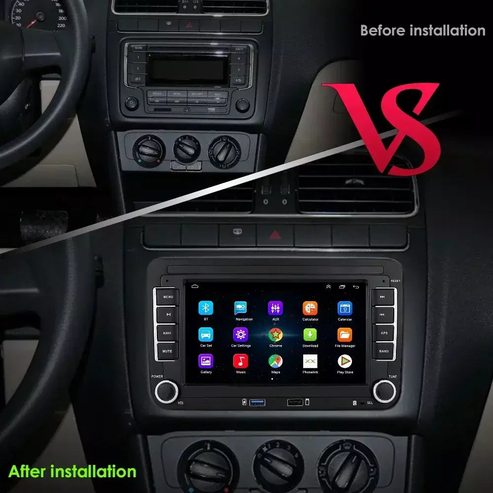 2din rádio do carro android para volkswagen golf 5 6 polo passat b6 b7 cc skoda jetta universal multimídia carplay wifi navegação gps