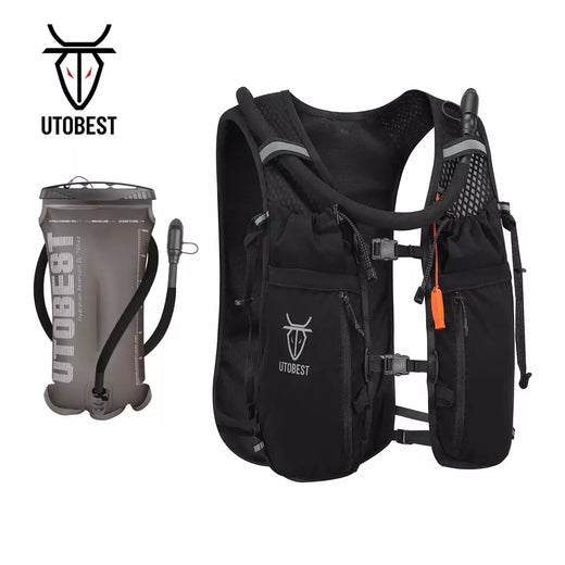UTOBEST Trail Running Mochila, Colete de Hidratação Ultra Leve, Bexiga De Água 2L, Caminhada Ao Ar Livre, Maratona, Caminhada, 10L