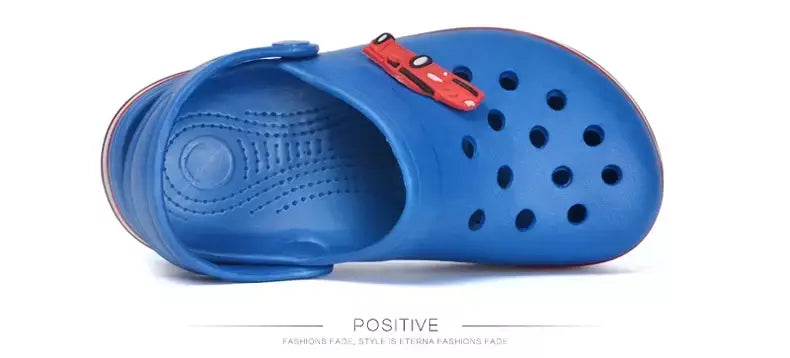 Verão crianças buraco sandálias led iluminado piscando sapatos de luz meninos meninas sandálias de praia crianças respirável moda tênis