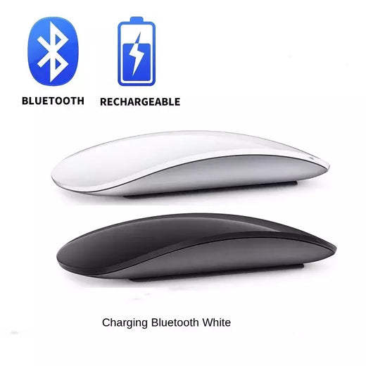 Silencioso Magic Mouse sem fio recarregável, Bluetooth, Laser, Computador, Magro, Ergonômico, PC, Apple MacBook, Microsoft, Magic