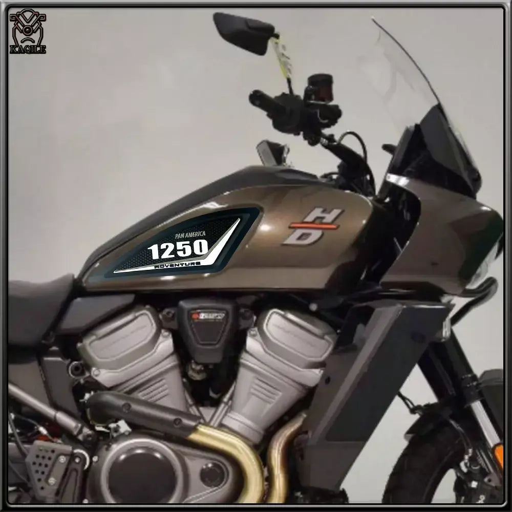 Motocicleta Tanque de Combustível Adesivo, 3D Borracha Protetora Pad, Acessórios para Harley Davidson, Pan America 1250, 2022-2024