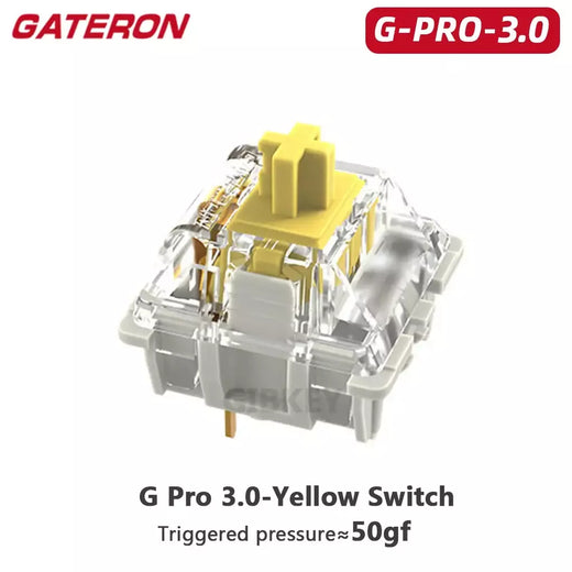 Gateron branco amarelo prata pro 2.0 v2 switch 3pin rgb linear tátil vermelho marrom switches para teclado mecânico permutável quente