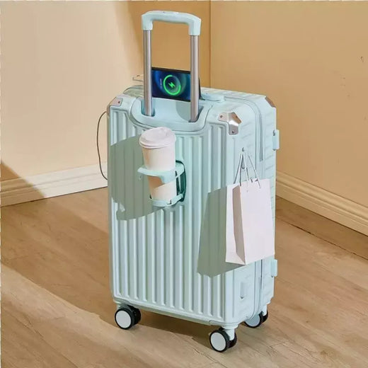 Pastel clássico transportadora 20 22 24 26 28 Polegada conteúdo de aeronave médio duro transportadora saco de viagem abs bagagem carry-on mala de cabine