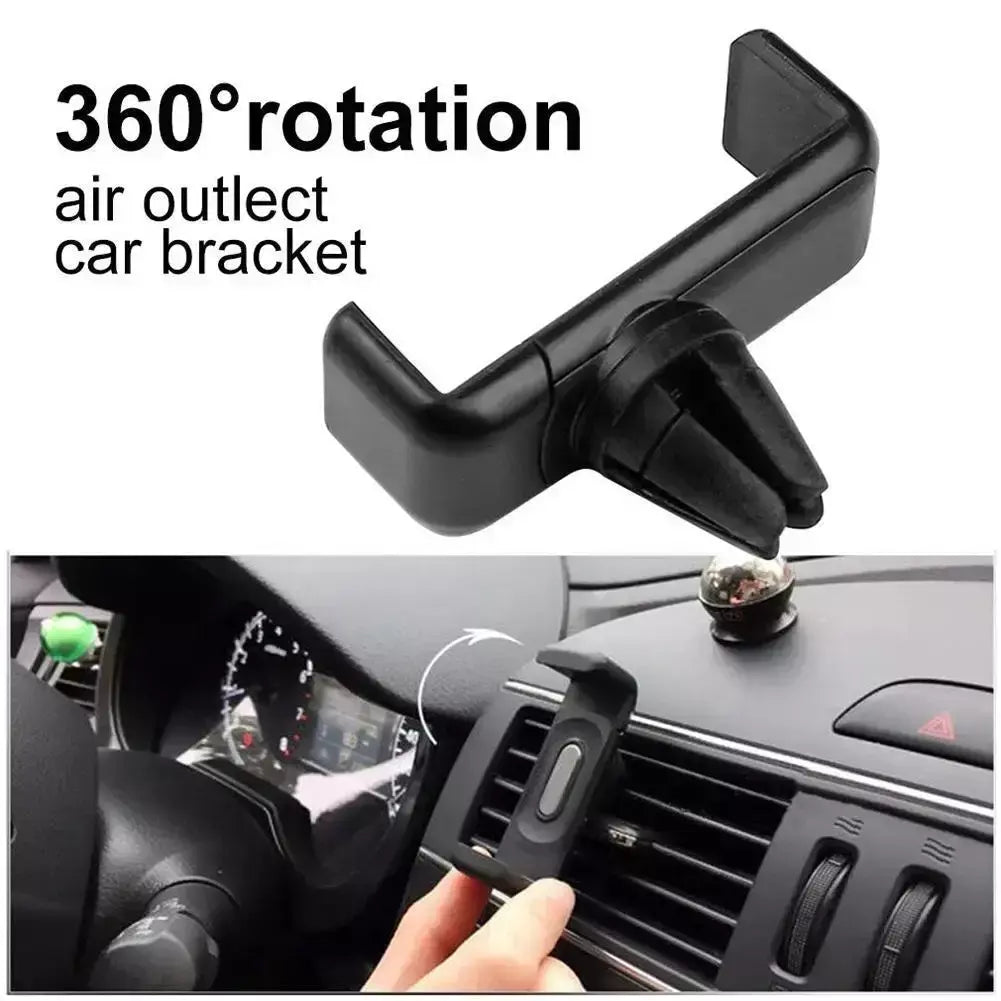Suporte do telefone do carro preto suporte do telefone do carro universal painel de montagem ventilação ar para smartphone acessórios navegação gps
