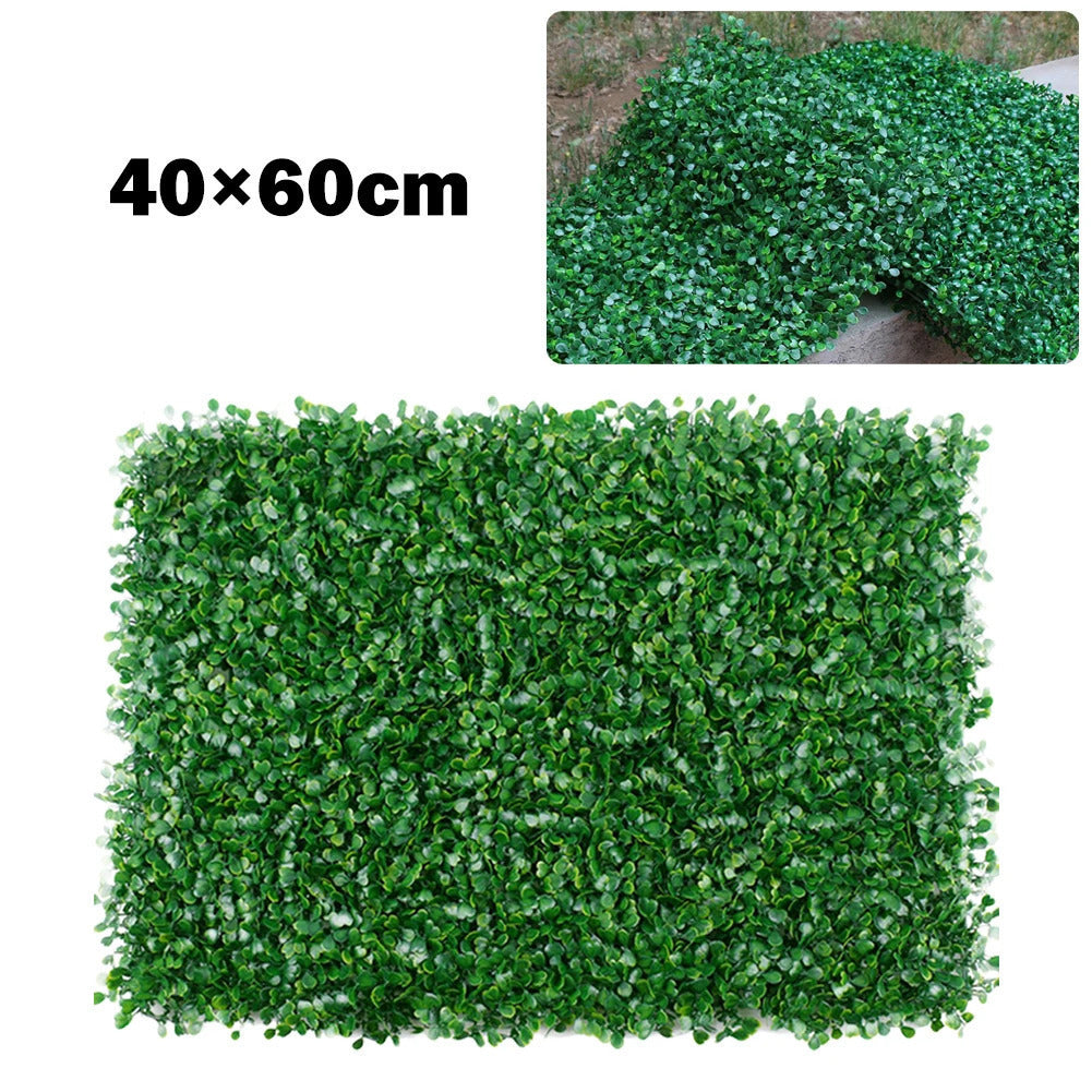 40x60cm paredes de plantas artificiais folhagem hedge grama esteira painéis de vegetação cerca decoração de casa plantas falsas jardim gramado simulado
