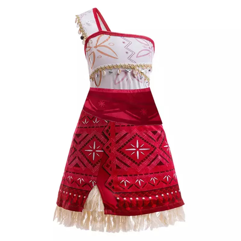 Meninas roupa cosplay traje das crianças festa vestido de princesa verão casual praia vestido colar peruca conjunto vestidos de festa para meninas