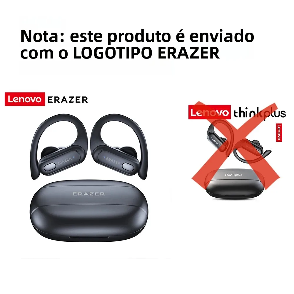 Erazer xt60pro esportes sem fio fones de ouvido bluetooth alta fidelidade redução ruído fone com microfone gancho
