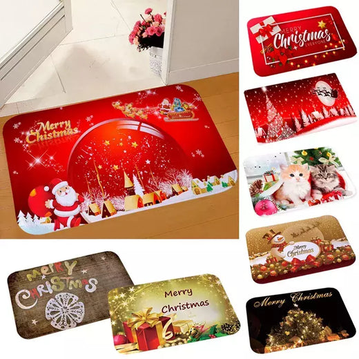 Decorações de Feliz Natal para Casa, Capacho De Alce, Ornamento De Ano Novo, Decoração De Festa De Natal, Natal Noel Rug, Presentes, 2024, 2025