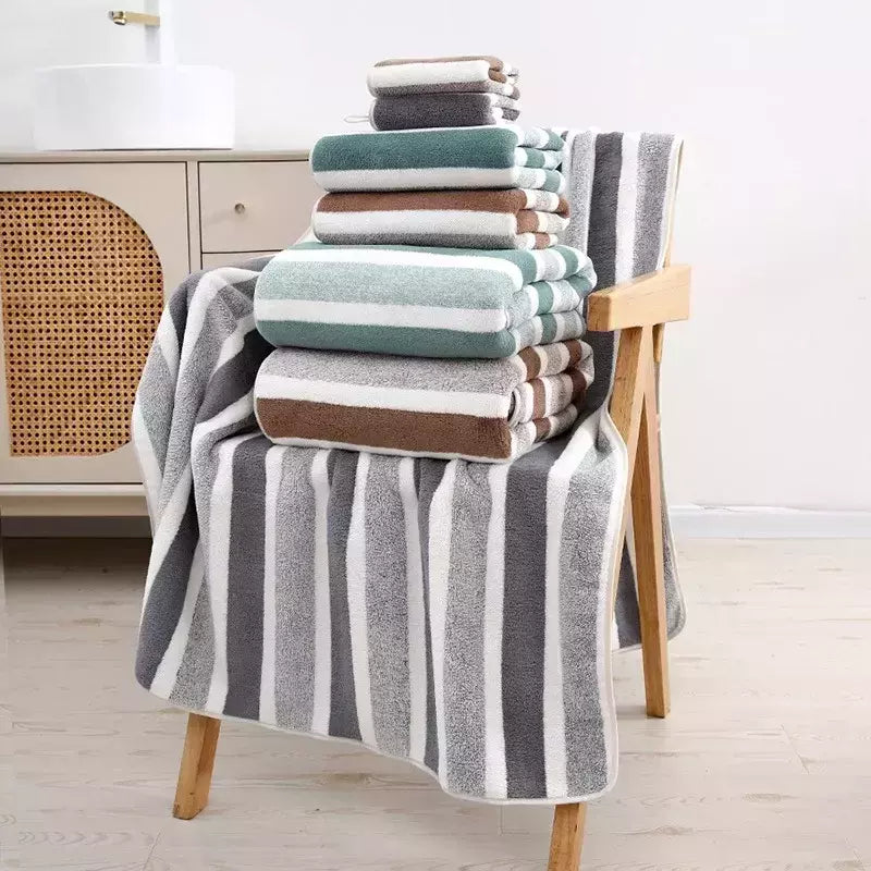 Conjunto de toalha de banho macio e absorvente, Toalhas aconchegantes para uso diário, Toalha de rosto grosso para pele sensível