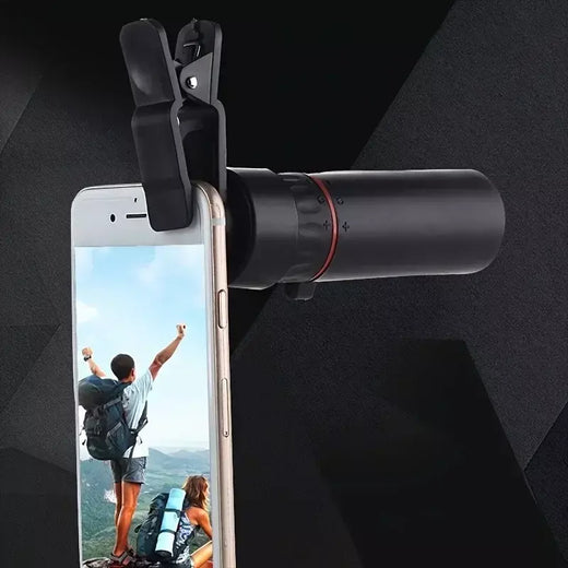 Telescópio monocular hd 2000x25, mini telescópio portátil para celular com suporte para acampamento ao ar livre, caça, observação de pássaros