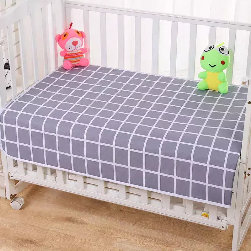 Folha de algodão lavável berço, Impermeável bebê urina Mudando Mat, Reutilizável infantil fralda Pad Cover, Recém-nascido cama colchão fralda