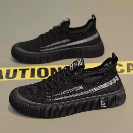 Tênis de malha respirável masculino, leve, confortável, meias antiderrapantes, sapatos esportivos e de lazer, tendência, verão