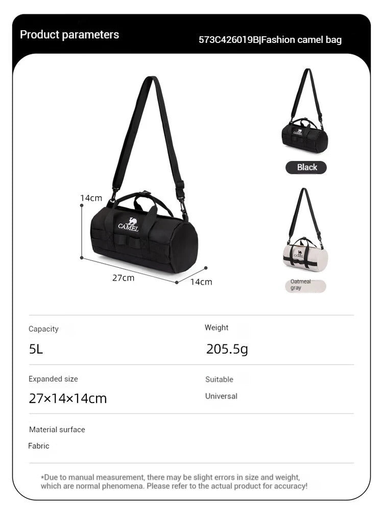 Bolsa de ombro única para esportes ao ar livre Golden Dome, bolsa crossbody fitness na moda, casual para homens e mulheres
