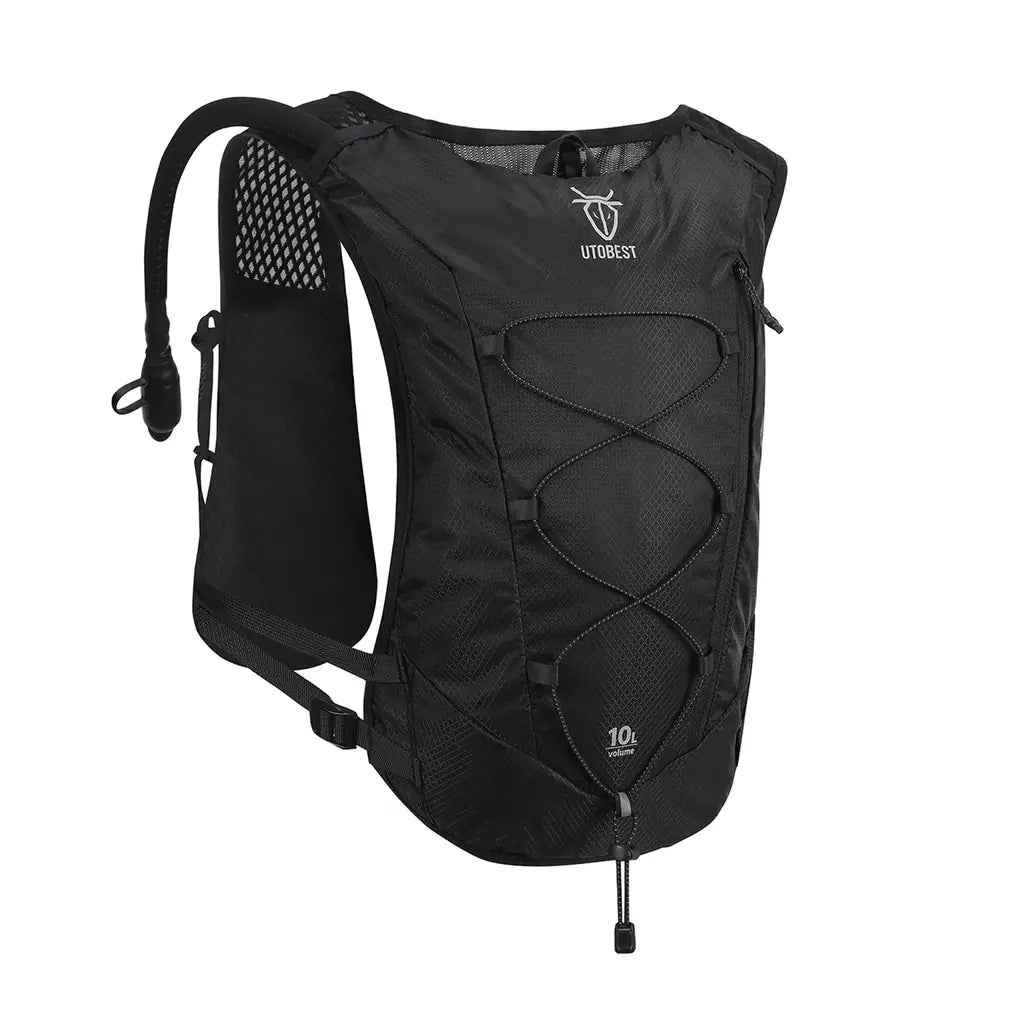 UTOBEST Trail Running Mochila, Colete de Hidratação Ultra Leve, Bexiga De Água 2L, Caminhada Ao Ar Livre, Maratona, Caminhada, 10L