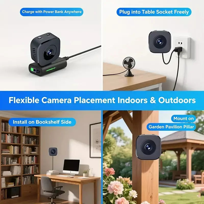 Xiaomi mini câmera de segurança pro 4k fullhd wifi vigilância com áudio bidirecional detecção de movimento visão noturna infravermelha câmera de segurança