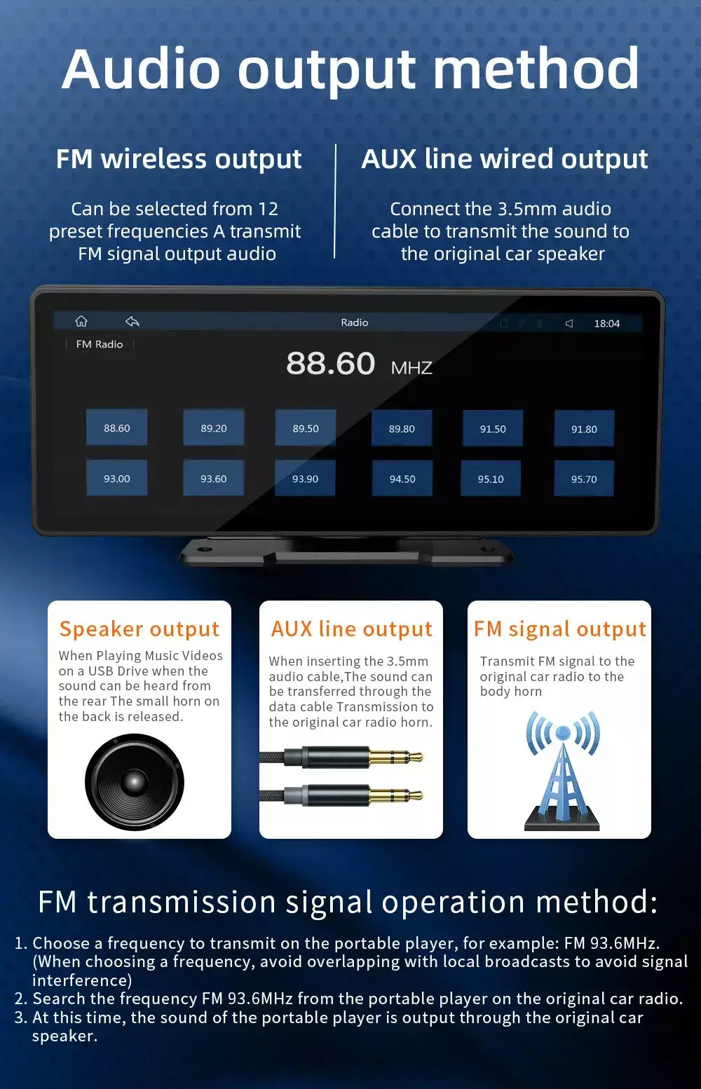 Bqcc 10.26 Polegada portátil sem fio carplay tela hd câmera de ré traseira rádio do carro dvr mp5 multimídia player vídeo android auto