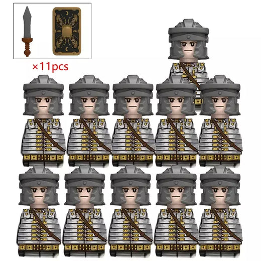 1 pçs medieval militar roma guerra figuras de ação do exército blocos de construção capacete armas acessórios crianças para brinquedos presentes
