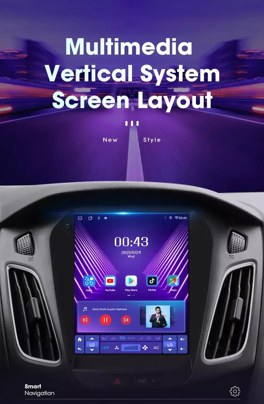 Srnubi 2 din 9.7 "android 13 carplay rádio do carro para ford focus 3 mk 3 2011 2012 - 2019 reprodutor multimídia 2din gps auto estéreo dvd