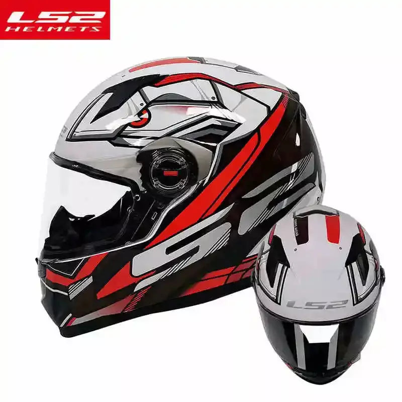 Ls2 rosto cheio capacete da motocicleta das mulheres dos homens capacete de motocross de alta resistência abs escudo 3c aprovado acessórios da motocicleta ff358