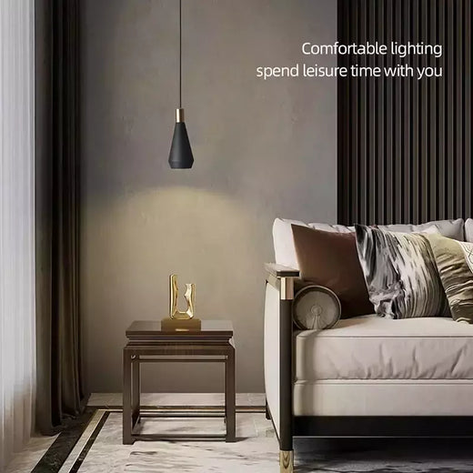 Aisilan-Lâmpada pingente LED, lustre moderno, abajur de metal preto, luz suspensa, cozinha, mesa de quarto, sala de jantar, casa