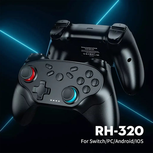 Gamepads para switch/ios/android bluetooth controlador sem fio turbo controlador de jogo console controle vibração acessórios remotos
