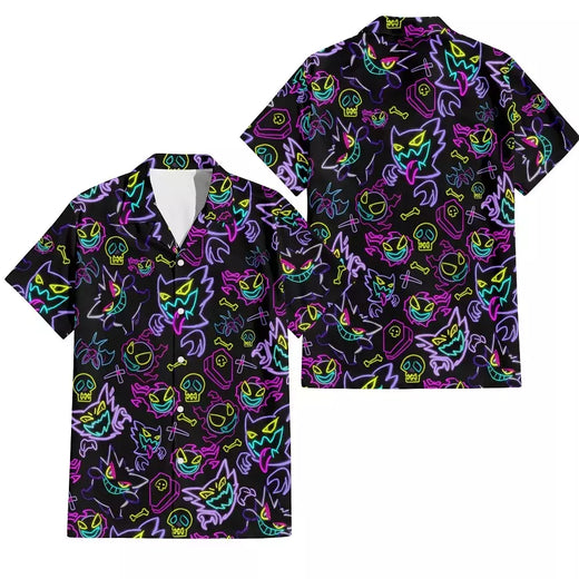 Camiseta grande solta com estampa animal havaiana masculina, blusa de manga curta, 3D divertido, desenhos animados, praia, verão, novo