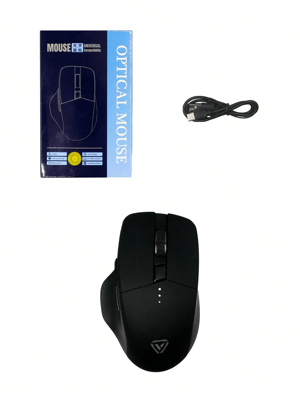 Mouse sem fio deslumbrante, bateria de longa duração, jogos de escritório de alto nível de aparência mouse recarregável universal
