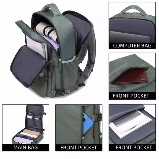 Mochila Laptop para Homens e Mulheres, Mochila Impermeável de Lazer de Viagem, Bolsa para Computador com Compartimento de Sapato 15";;VERDADEIRO;;"910hei,15 polegadas