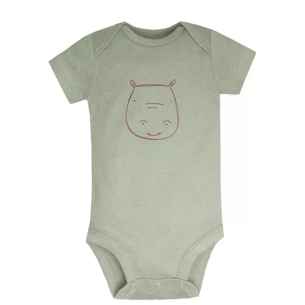 Baby Boy e Girl's Summer Macacões, Bodysuit Toddler, 100% Algodão, Conjunto de Roupas Recém-nascidas, Macacão Infantil, 6-24 Meses, 5Pcs por Lote
