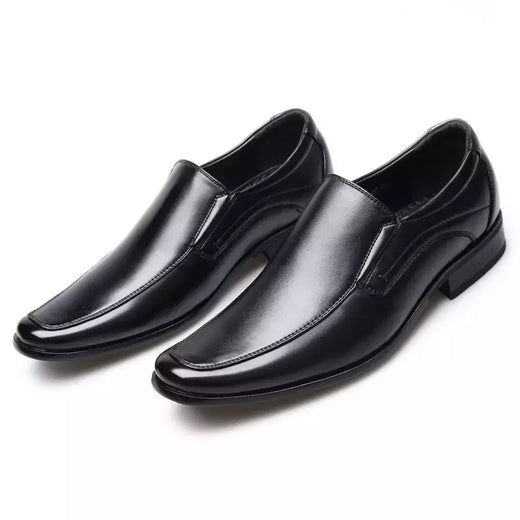 Sapatos britânicos de couro para homens, sapatos pretos de negócios, designer social, luxo casual, lazer, vestido masculino