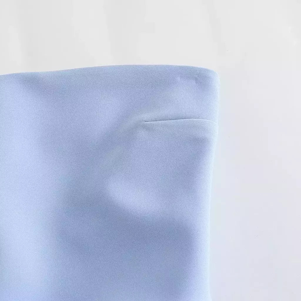 TRAF-Blusa sem mangas sem alças para mulheres, tops femininos, zíper traseiro, roupas de rua, tanque chique, moda verão, nova