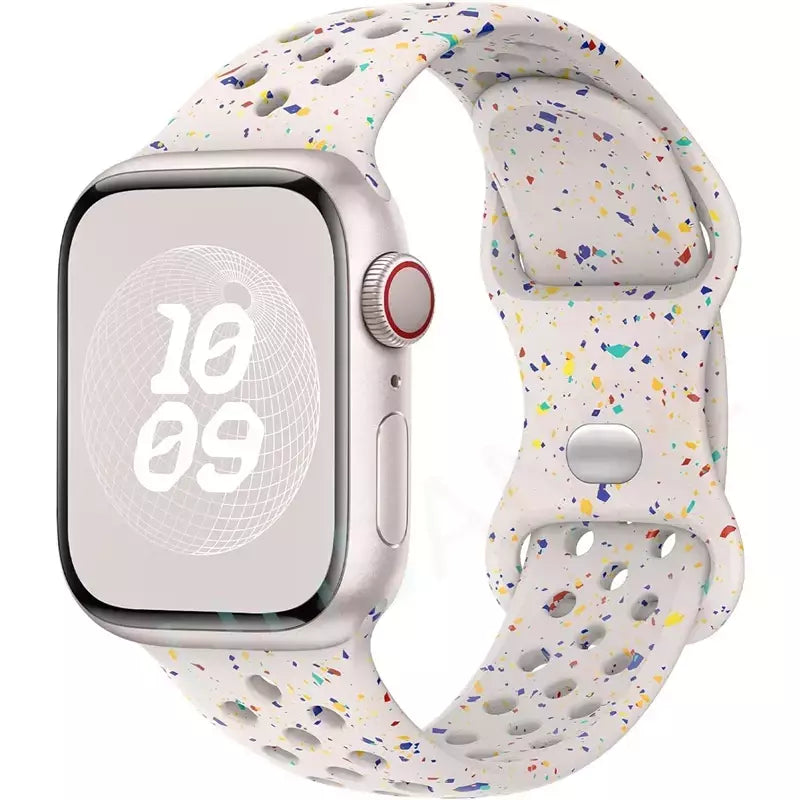 Correia Desportiva Respirável para Apple Watch, Band, Correa, iWatch Series 8, SE, 7, 6, 5, 9 Ultra, 44mm, 49mm, 45mm, 40mm, 41 milímetros, 38 milímetros, 42 milímetros