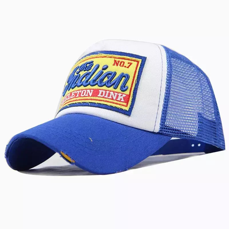 Unisex Breathable Mesh Baseball Cap, Carta Bordado, Hip Hop, Moda Verão, Homens, Mulheres