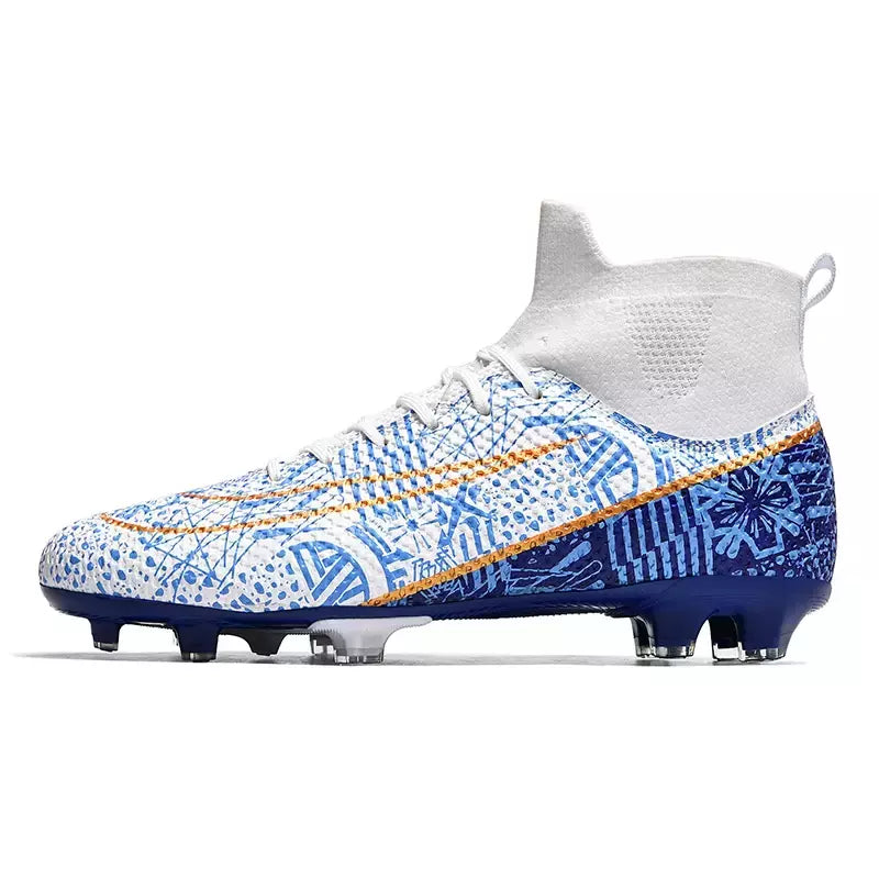 Botas de futebol masculinas longas, grama artificial, tênis de futsal, esportes ao ar livre, crianças, tênis de futebol para meninos, original, sociedade