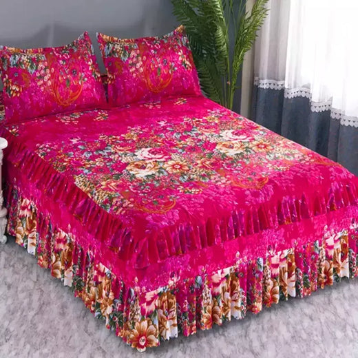 Lençóis planos respiráveis confortáveis, cama de luxo, colcha lavável, colchão king e queen size, saias de cama, moda